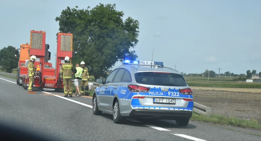 Poranna kolizja na DK92 w Maurzycach (foto)