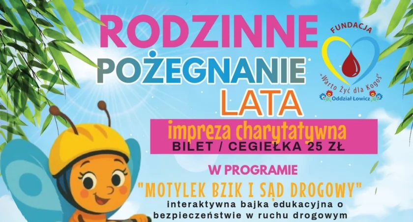 Pożegnanie Lata z atrakcjami dla dzieci i dorosłych na dziedzińcu ŁOK