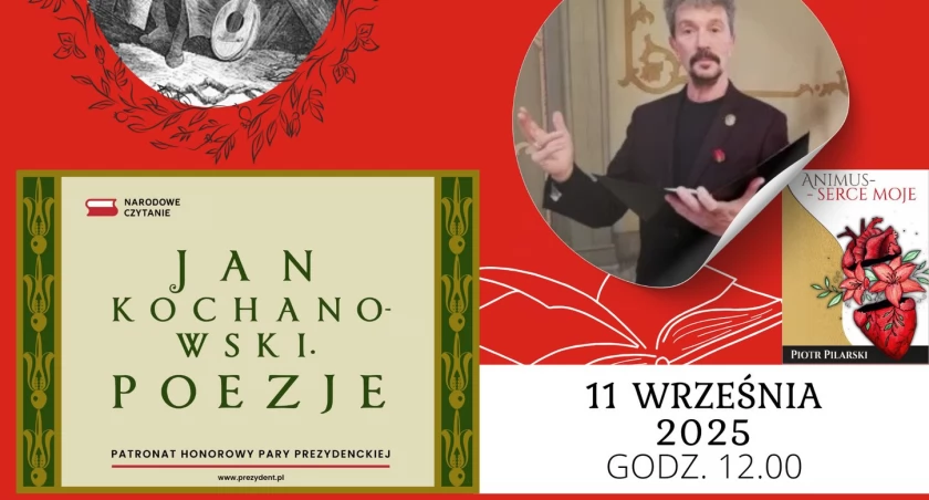 Narodowe Czytanie w Kiernozi z poezją Kochanowskiego i recitalem Piotra Pilarskiego