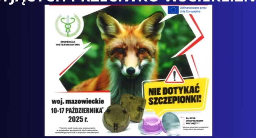 Jesienne szczepienia lisów w woj. łódzkim. Ważne ostrzeżenia dla mieszkańców