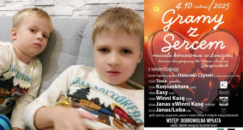 Pomoc przez muzykę. Charytatywny koncert dla Adasia i Kubusia