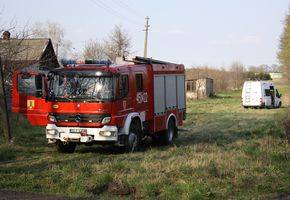 Pożar w Arkadii, poszkodowany 67-latek trafił do szpitala