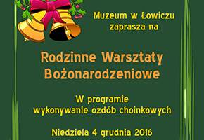 Świąteczne warsztaty i wernisaż wystawy 
