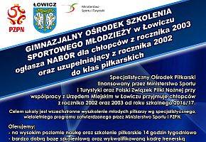 Trwa nabór do piłkarskiego ośrodka w szkole na Bratkowicach