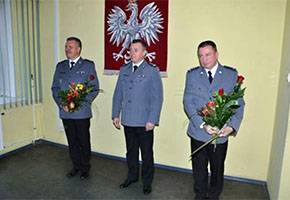 Powitanie nowego komendanta w KPP Łowicz