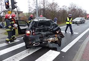 Wypadek czterech aut na ul. Poznańskiej - AKTUALIZACJA