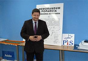 Grzegorz Schreiber też podziękował za głosy