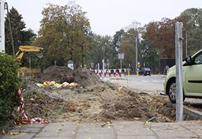 Chodnik kosztem miejsc postojowych