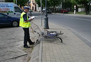 Rowerzysta trafił do szpitala