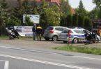 Kolizja na ulicy Zamkowej w Łowiczu