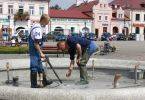 Prace przy fontannie na finiszu