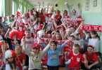 Uczniowie kibicują polskiej reprezentacji
