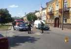 Kierowca Mazdy uderzył w mężczyznę na skuterze