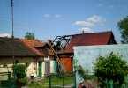 Pożar stodoły w Niedźwiadzie