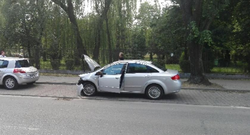 Kolizja z udziałem fiata i forda 