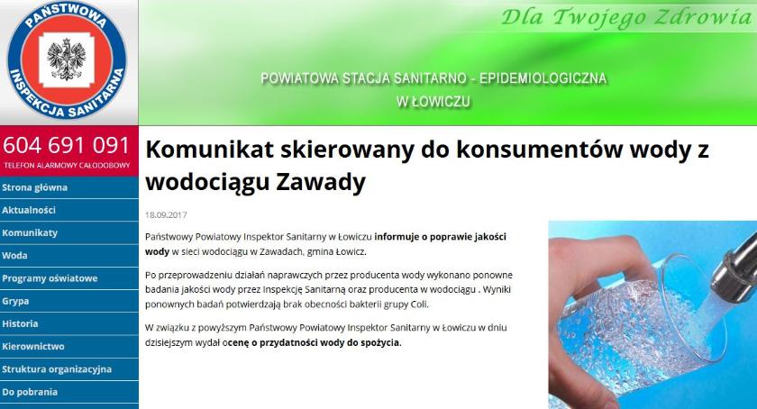 Woda z wodociągu w Zawadach nadaje się do spożycia