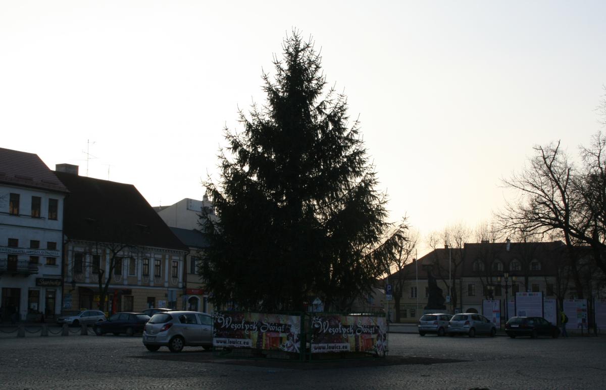 Choinka prawie gotowa na miejską zabawę