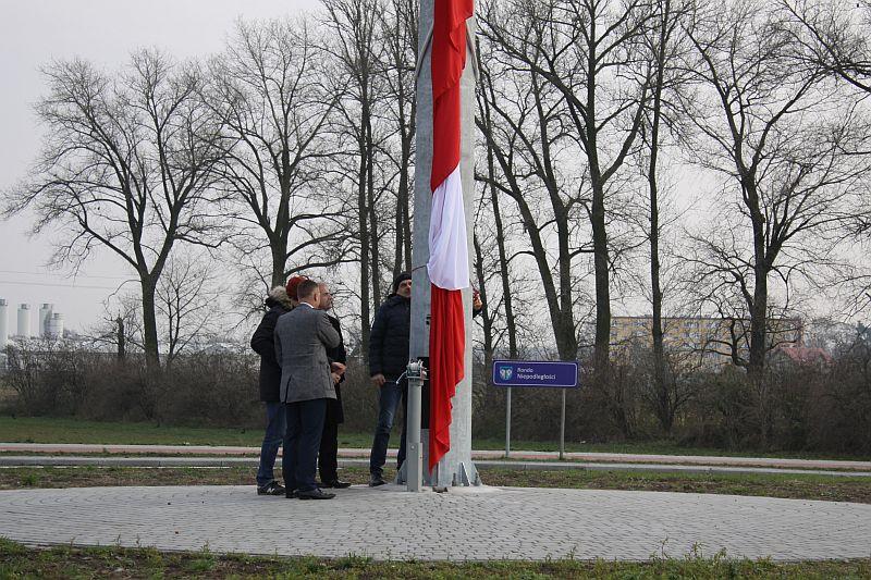 Narodowe barwy nad miastem