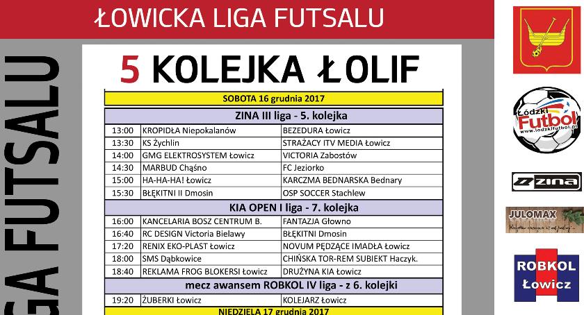 5. kolejka ŁoLiF: rozkład jazdy