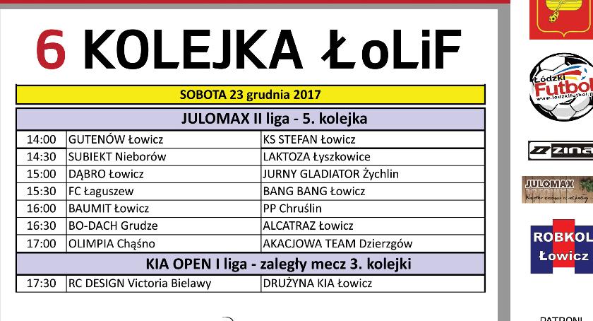 6. kolejka ŁoLiF: rozkład jazdy
