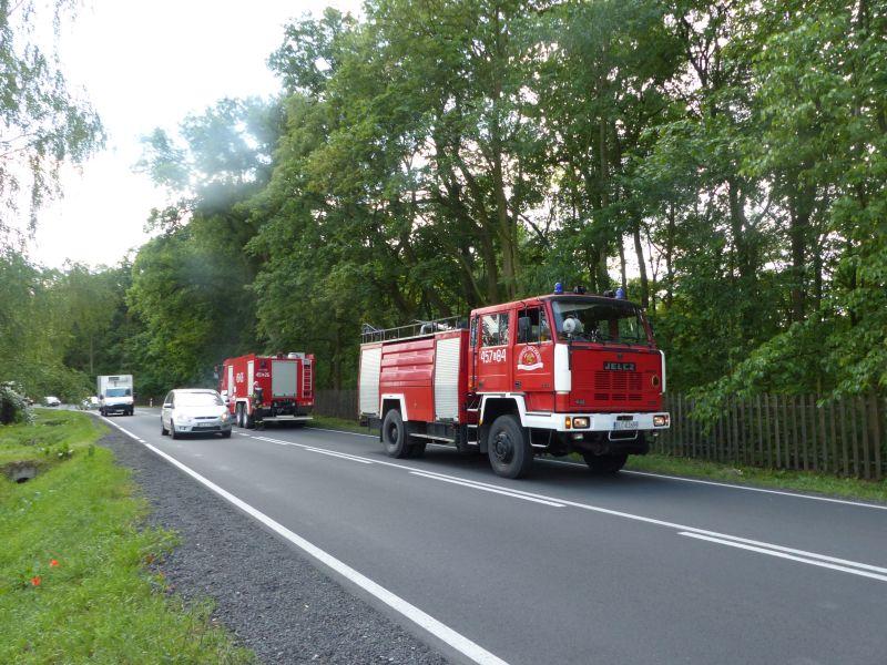 Pożar domu w Arkadii, właściciel w szpitalu