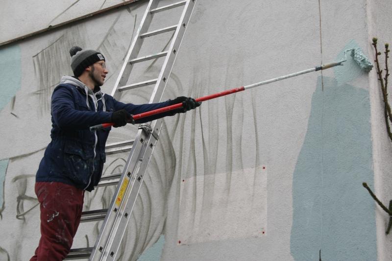 Kolejny mural ma być gotowy do soboty