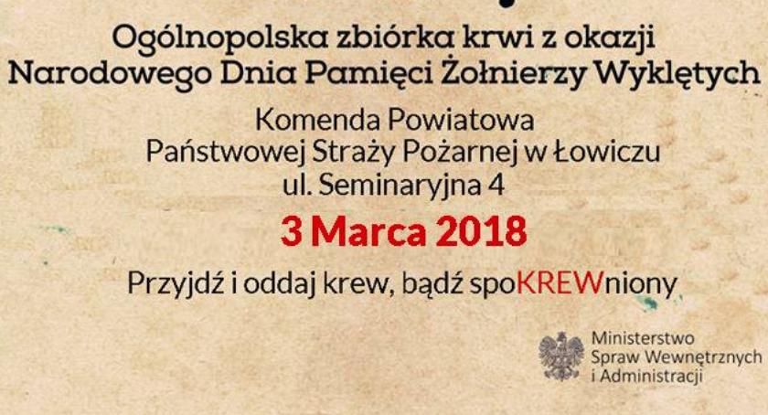 Akcja „spoKREWnieni służbą” w PSP w Łowiczu
