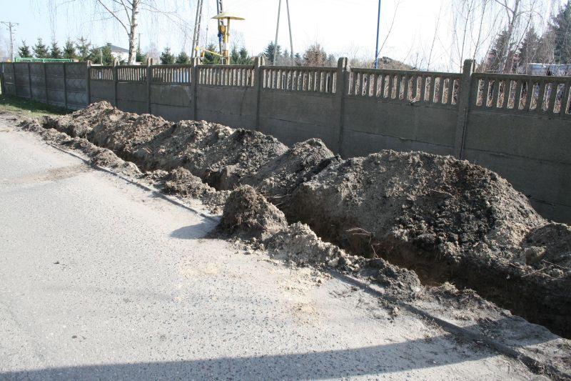 Budowa światłowodów przy ul. Katarzynów