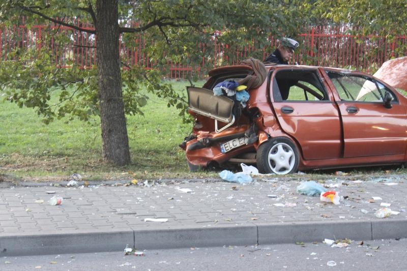 Zderzenia samochodów na Kaliskiej