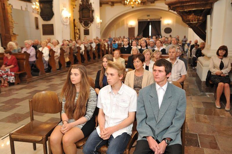 Gratulowali proboszcz, burmistrz i organizatorzy