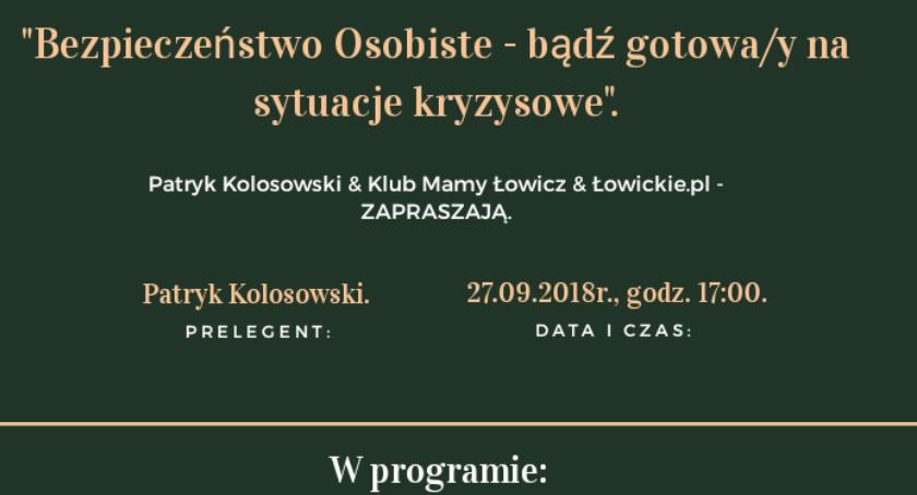 Bezpieczeństwo osobiste - bezpłatne warsztaty dla mamy i taty i nie tylko