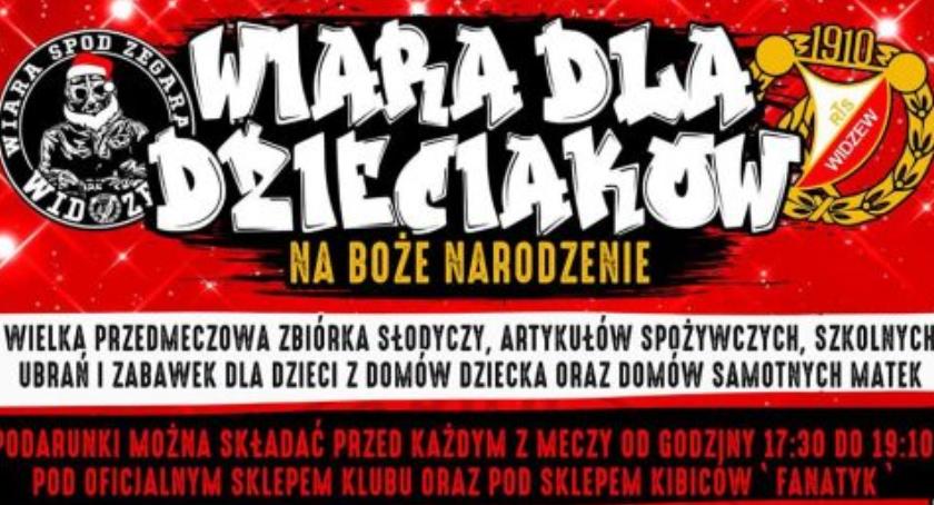 Przedświąteczna zbiórka kibiców Widzewa dla podopiecznych domów dziecka