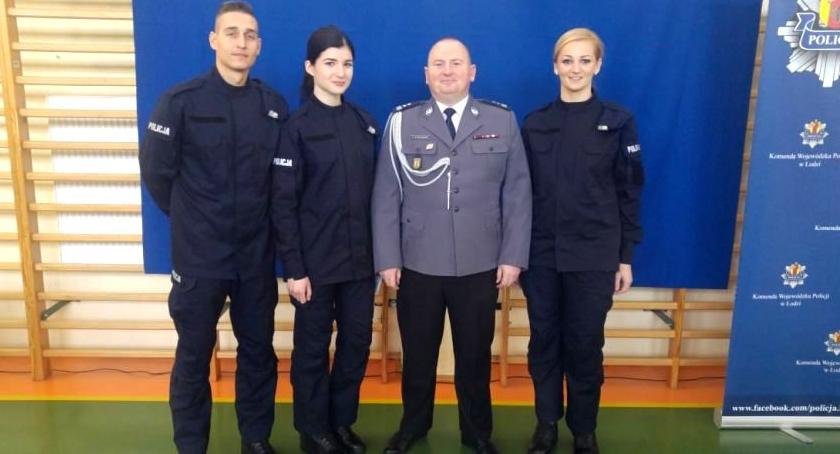 Nowi funkcjonariusze w łowickiej komendzie policji
