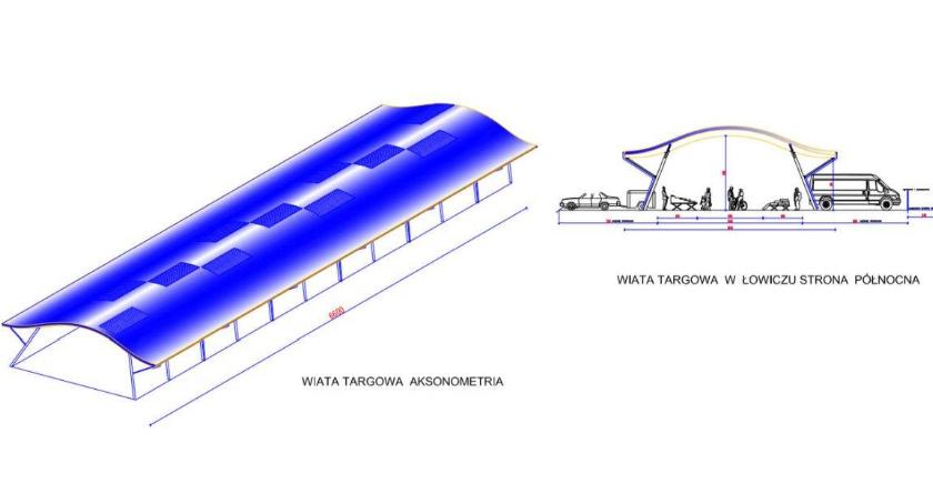Zwiększone środki pozwoliły rozstrzygnąć przetarg na wiatę targową