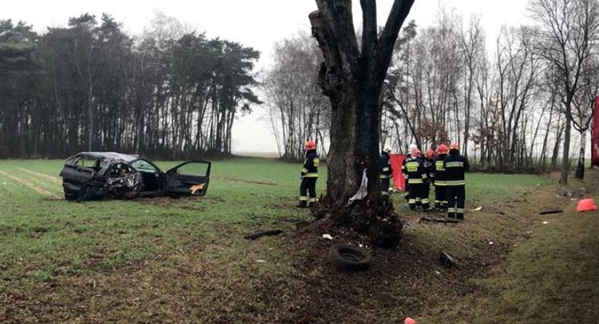 Tragiczny wypadek w okolicach Chąśna. Nie żyje 28-letni mężczyzna