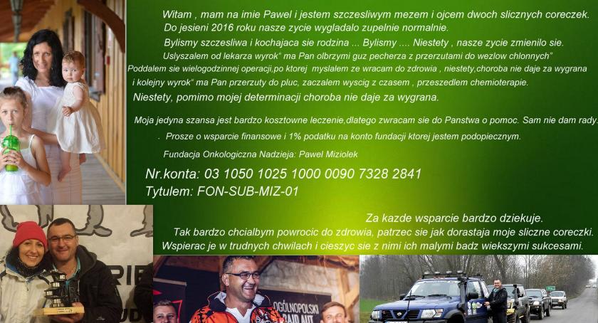 Prośba o pomoc w leczeniu - 1% dla Pawła Miziołka