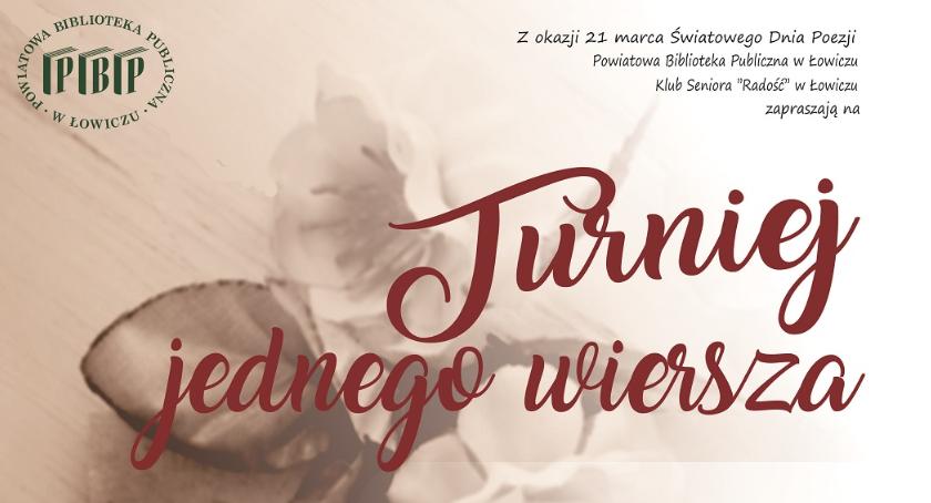Turniej dla poetów amatorów w Łowiczu
