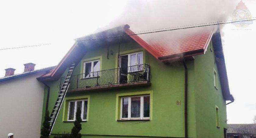 Pożar budynku mieszkalnego w Stachlewie