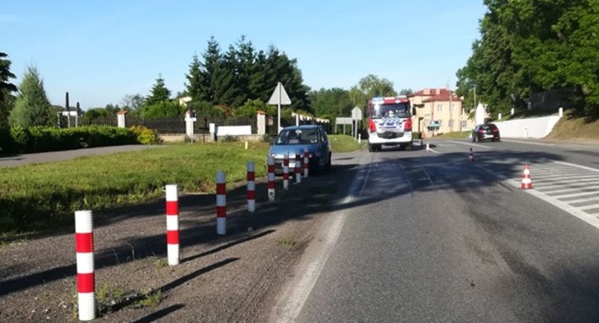 Wypadek w Domaniewicach. Ranna 49-latka, drugi z uczestników był pijany