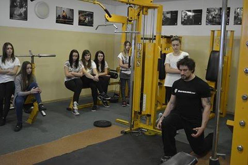 Zajęcia w siłowni w ramach projektu „Razem bezpieczniej’