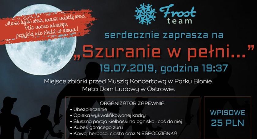 Trwają zapisy na nocny rajd nordic walking z grupą FrostTeam