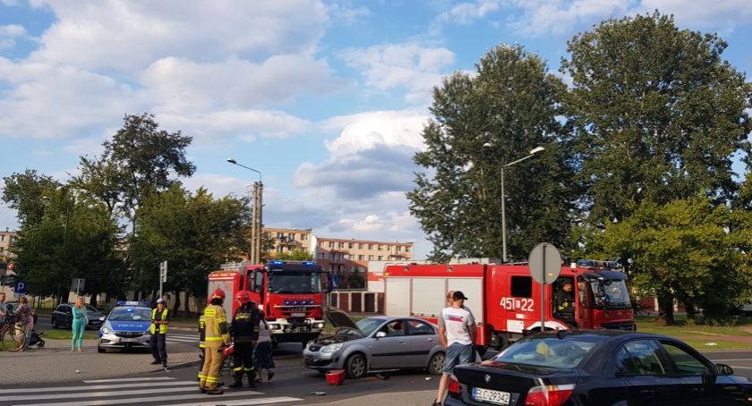 Wypadek na skrzyżowaniu przy Medyku