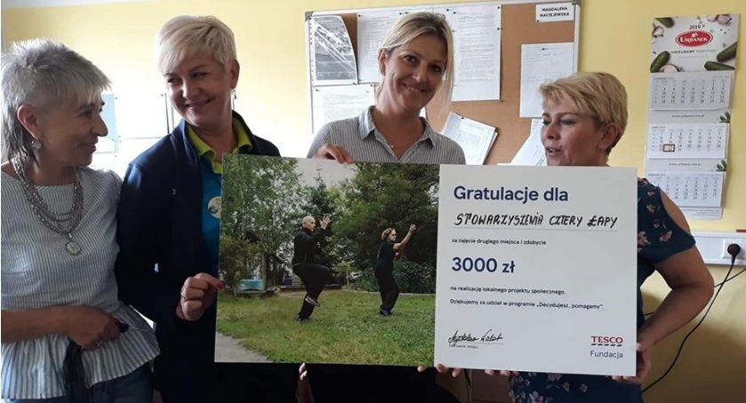 Projekt stowarzyszenia Cztery Łapy na 2. miejscu w konkursie Tesco 