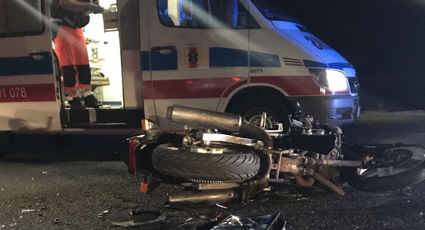Tragiczny wypadek na drodze krajowej nr 92 pod Zdunami. Nie żyje 20-letni motocyklista
