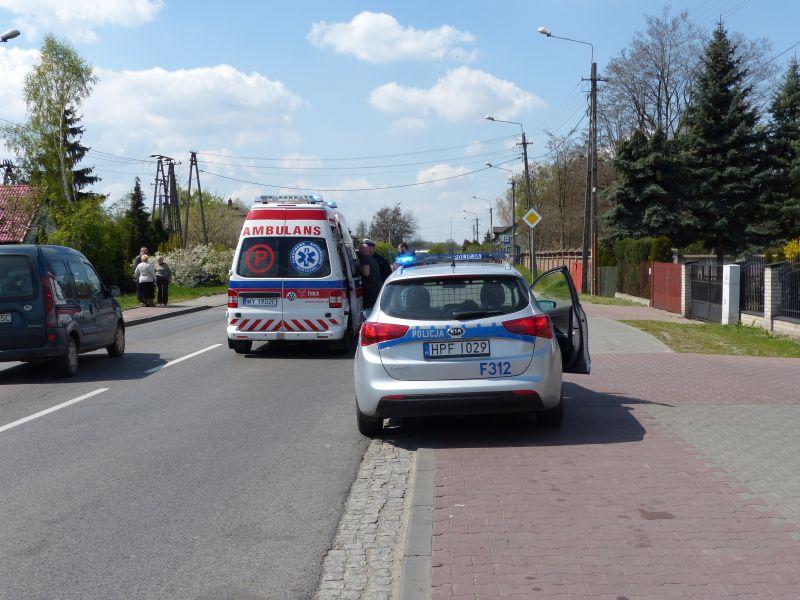 Rowerzysta potrącony z własnej winy
