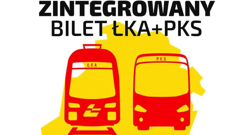Zintegrowany bilet kolejowy ŁKA i autobusowy PKS 