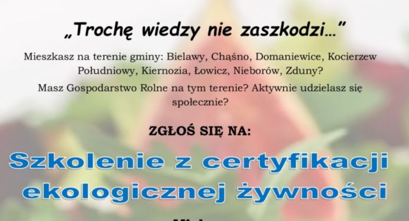 Szkolenie z certyfikacji ekologicznej żywności 