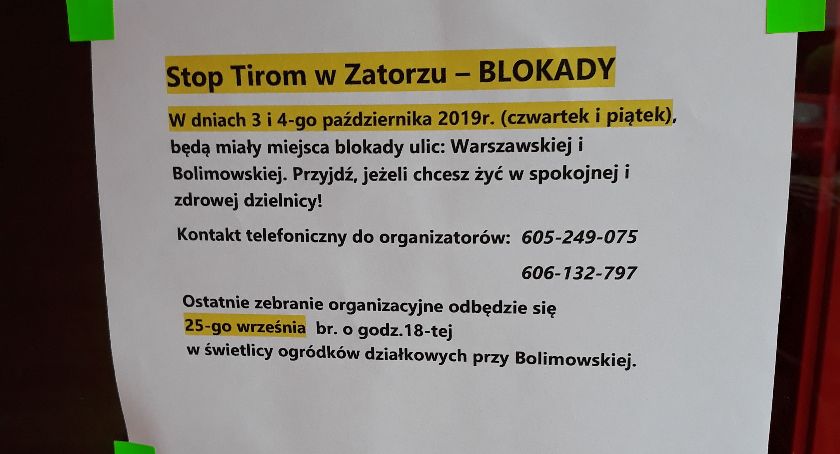 Ostatnie zebranie organizacyjne ws. blokady drogi krajowej nr 70 w Łowiczu