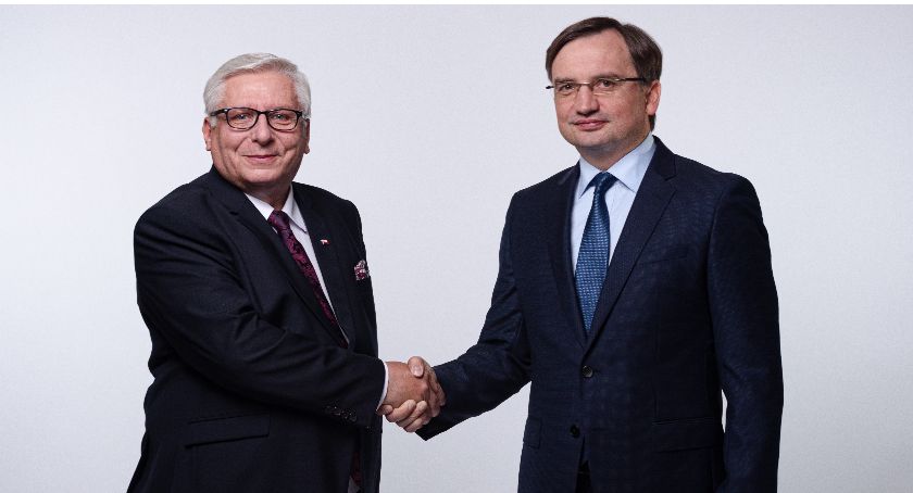 Konferencja prasowa Zbigniewa Ziobry w Łowiczu