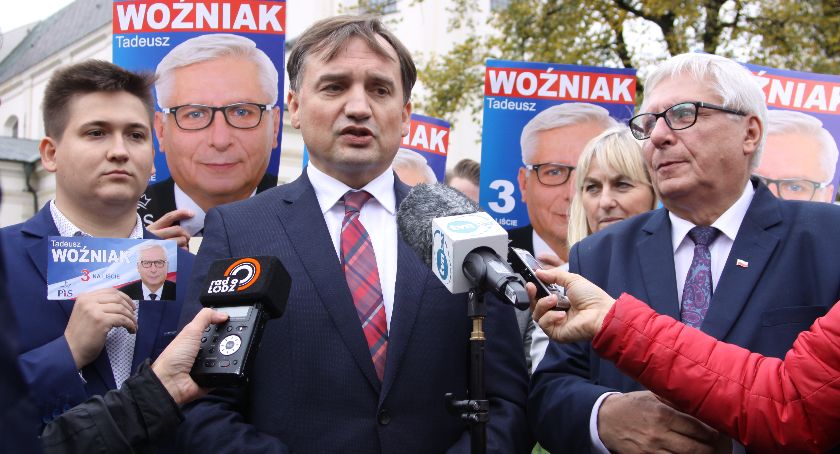 Konferencja prasowa Zbigniewa Ziobry i Tadeusza Woźniaka w Łowiczu (ZDJĘCIA, VIDEO)